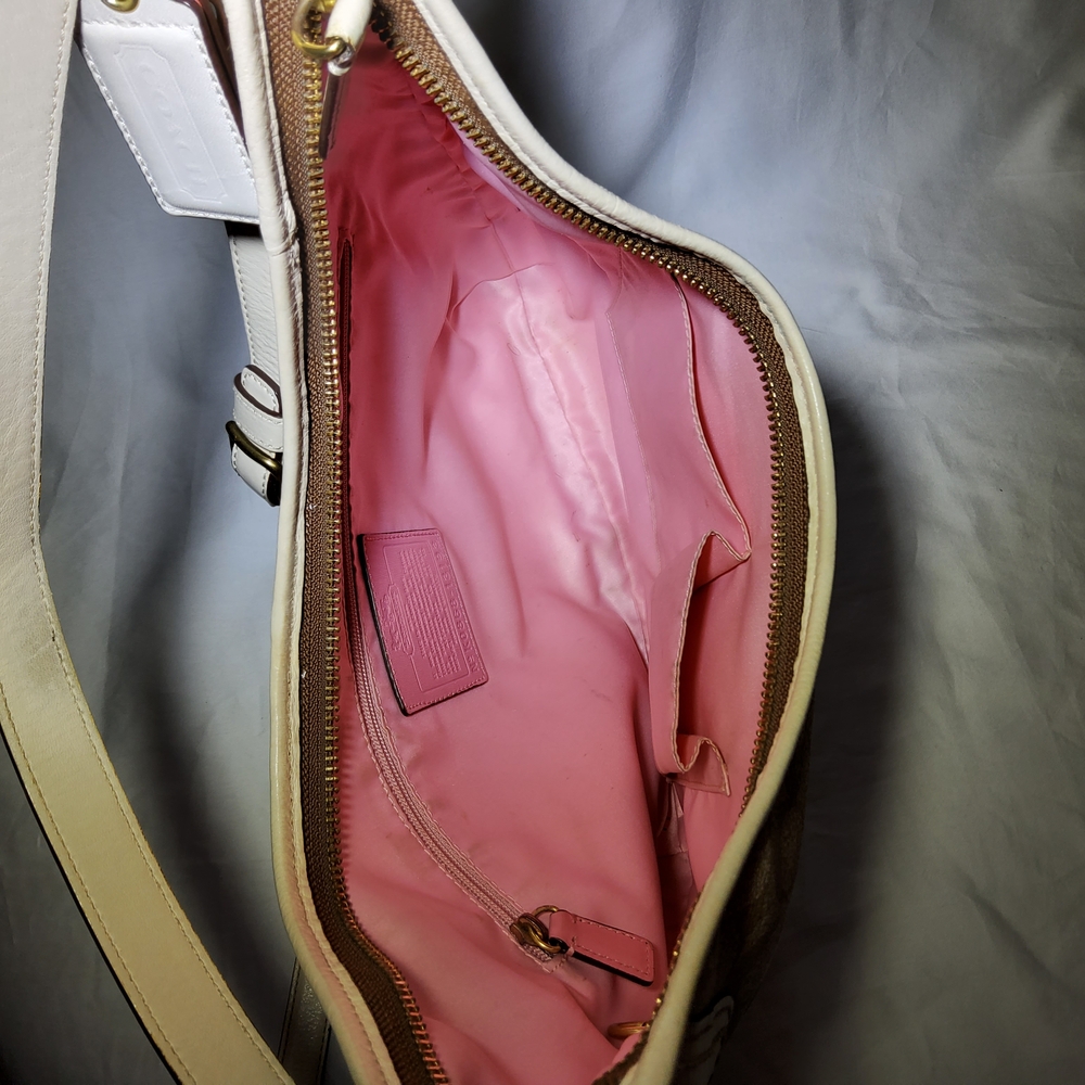Coach Beige and Pink Women's Bag - Picture 11 of 14